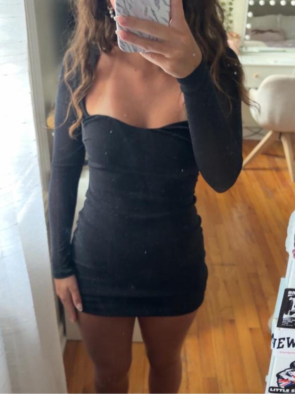Black Bodycon Hello Molly Dress
